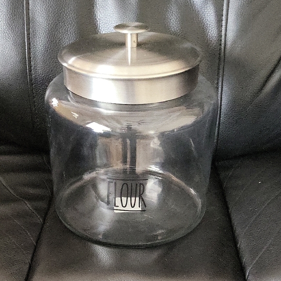 Anchor Hocking Other - Clear Glass Food Storage Jar with Stainless Steel Lid NWT